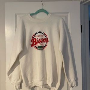Vintage buffalo bisons crewneck